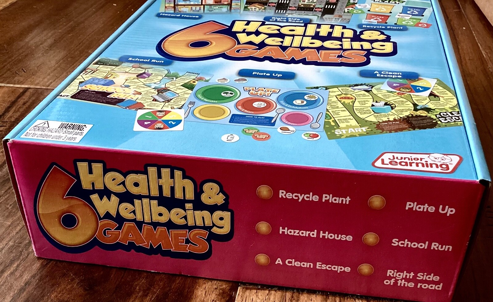 JUNIOR LEARNING 6 HEALTH & WELLNESS GAMES (JRL414) VERY GOOD CONDITION