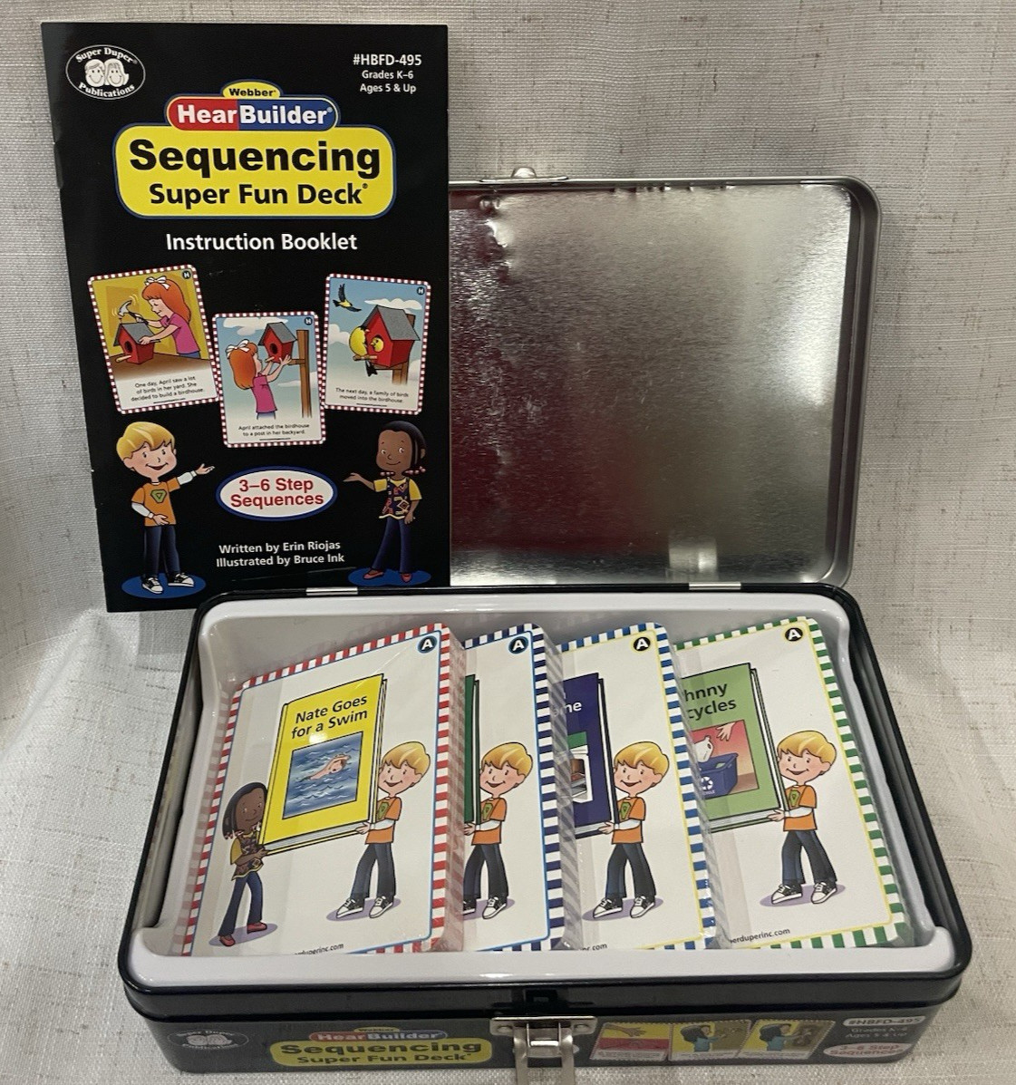 Webber Hear Builder Sequencing Super Fun Deck HBFD-495 Comprehension Skills