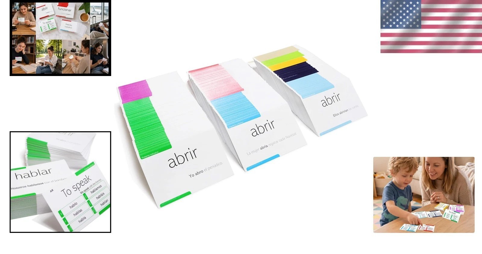 Enhance Your Spanish with 800 Conjugation Cards: 200 Key Verbs in 9 Tenses