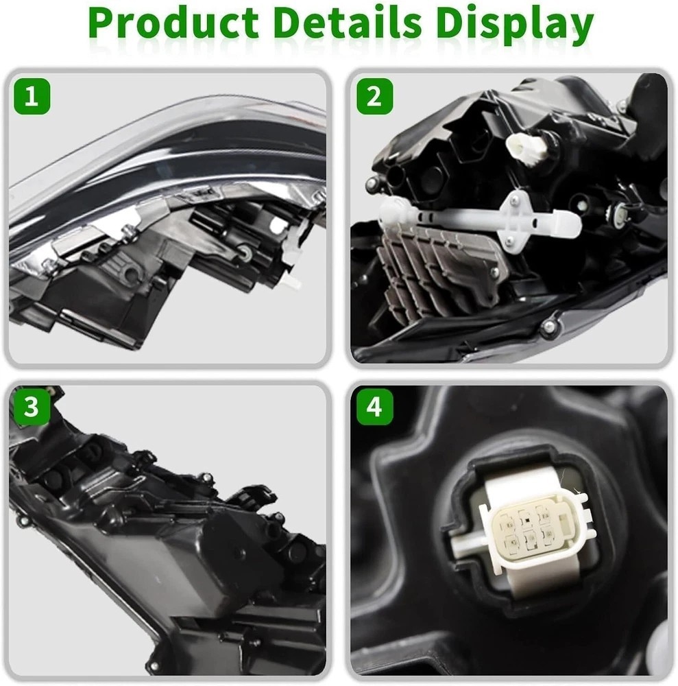 Right Passenger Side Headlight Assembly Compatible with 2023-2024 Corolla right