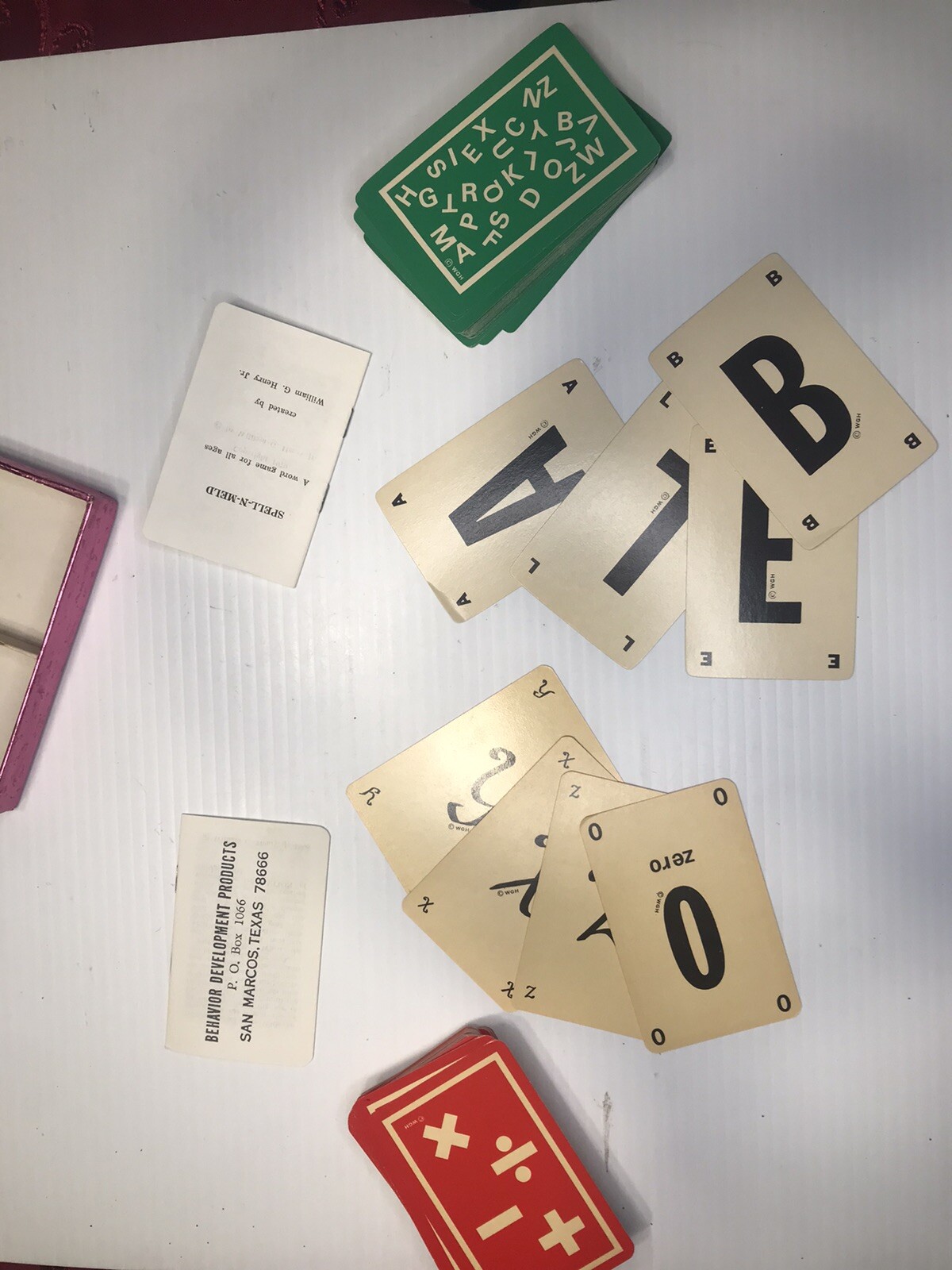 Behavior Develepment Products educational card game By William G. Henry Jr.