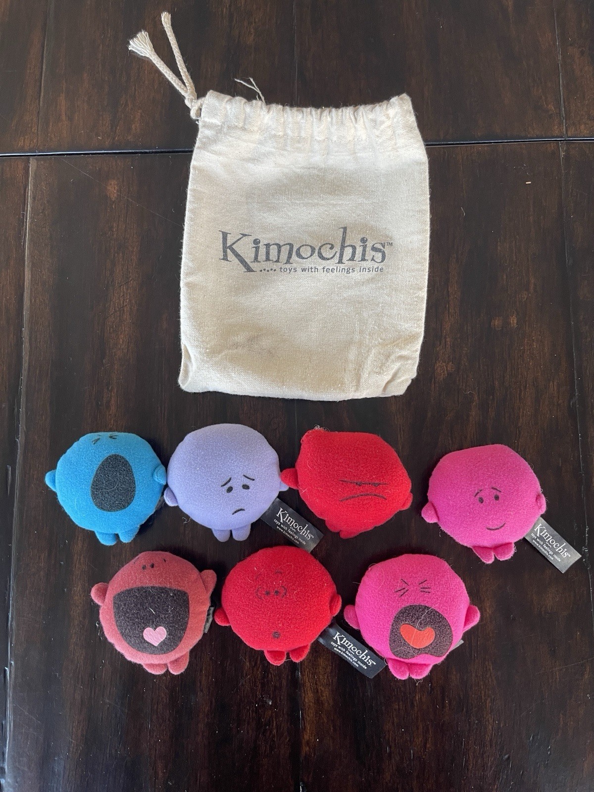 Kimochis Bag of Feelings Toy, Multicolor Mini Plush For Therapy Lot Of 7