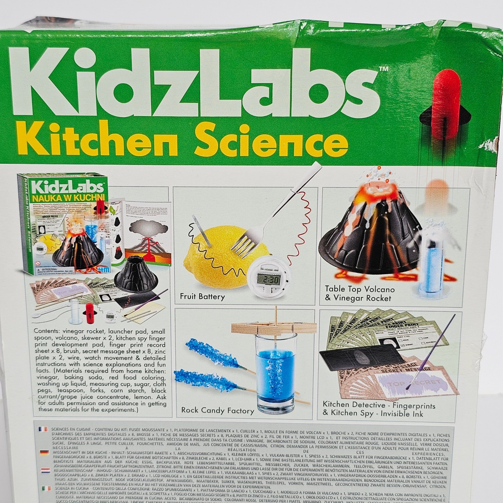 KidzLabs Kitchen Science Kit New Not Used Learning School Kids – 1397