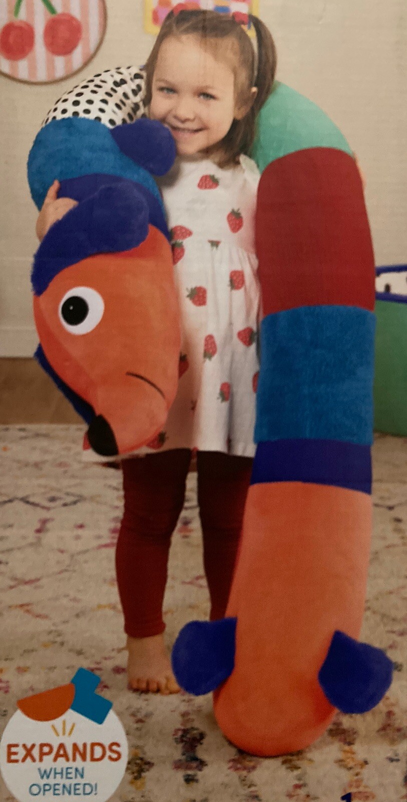 Battat Cuddle & Play Pup 6-FootLong Plush Puppy, Toddler and Preschool Toys 18m+