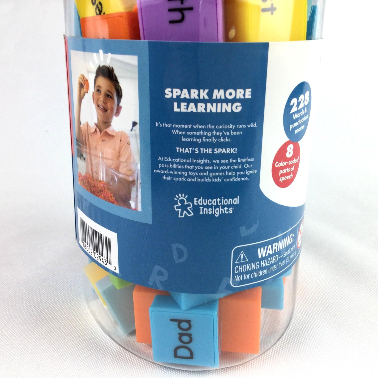 SENTENCE BUILDING DOMINOES Plastic Blocks Classroom Reading Literacy Tool Age 6+