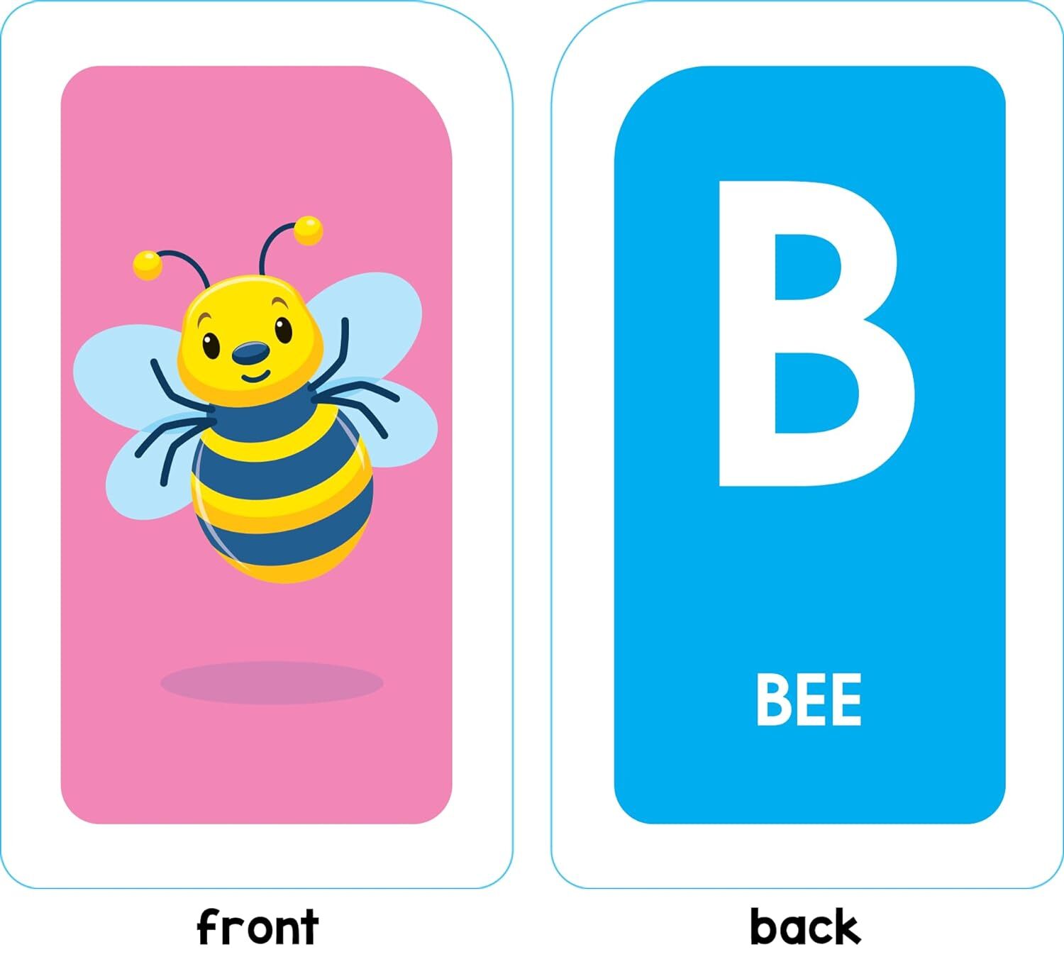 Flash Cards For Kids ABC Alphabet Toddlers Early Learning Educational First Word