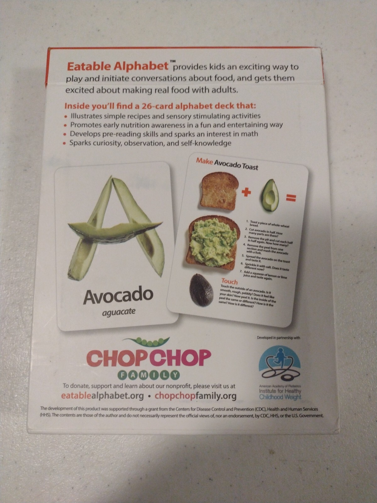 Eatable Alphabet Kitchen Activity Cards Recipe Cooking Child Kid