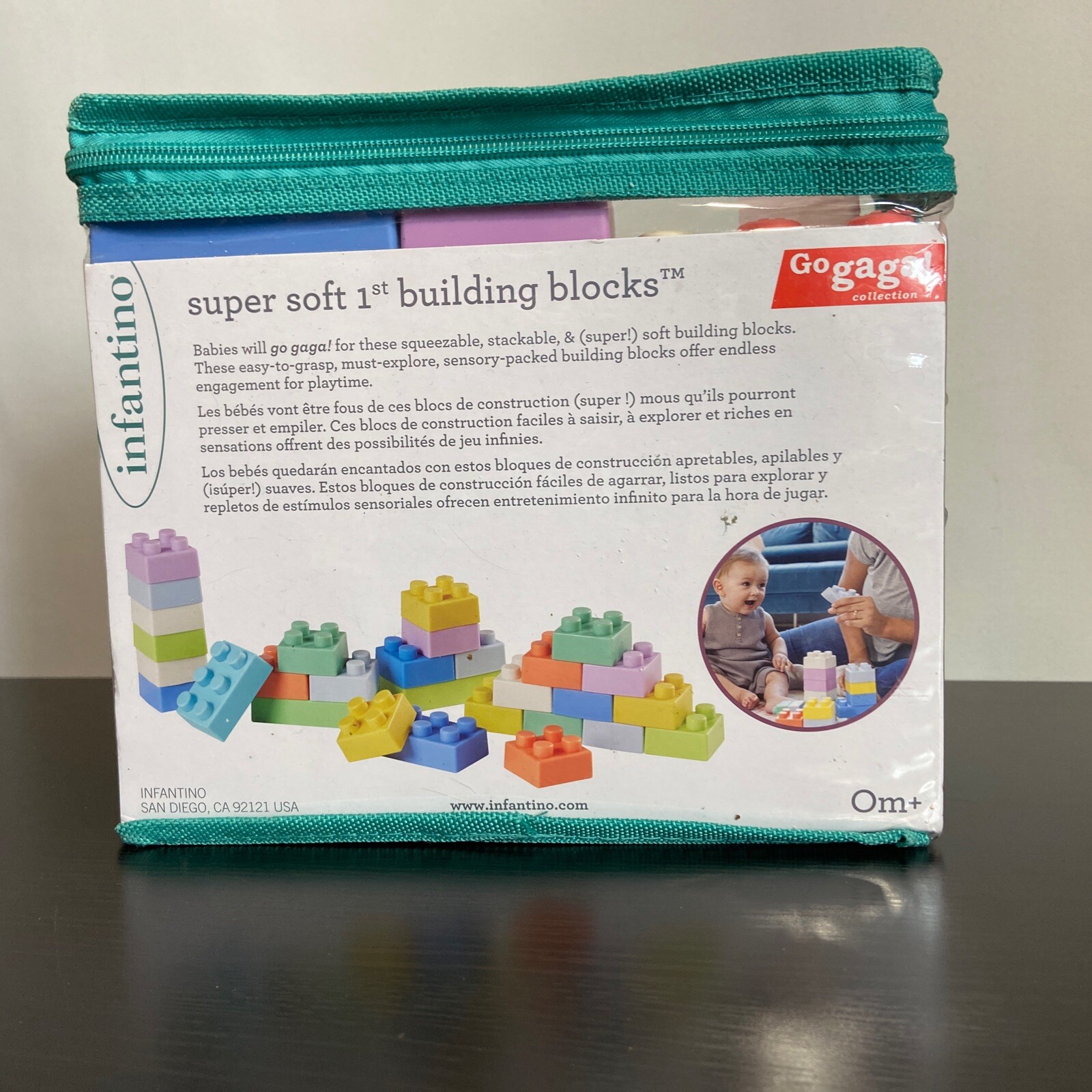 Infantino Super Soft Baby 1st Building Blocks Unisex Multicolor 25 Blocks
