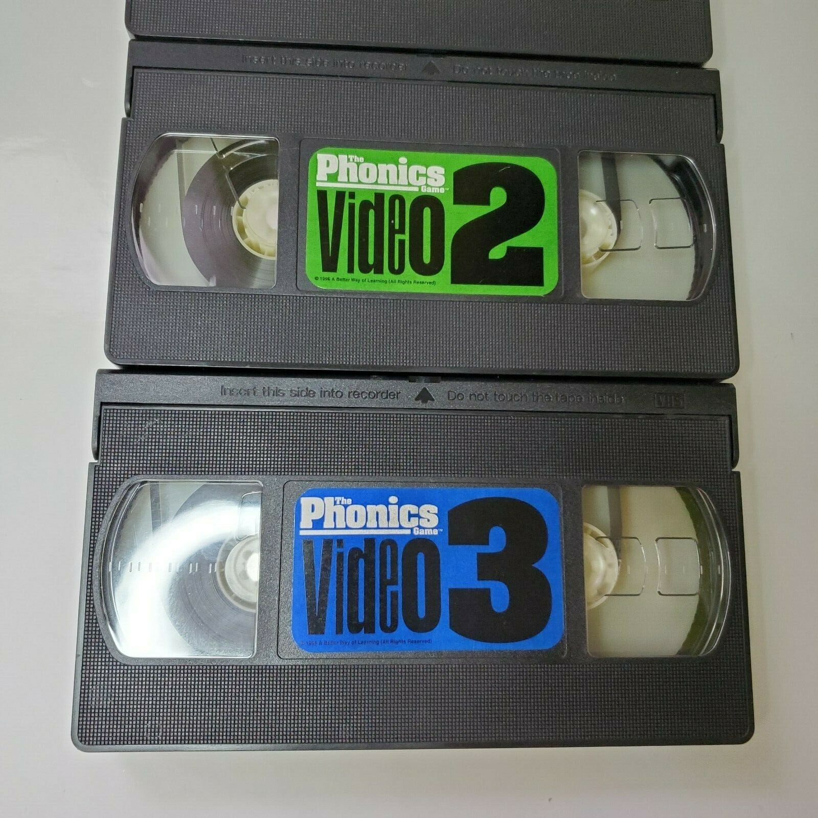 The Phonics Game Replacement Pieces VHS Video 1, 2 and 3