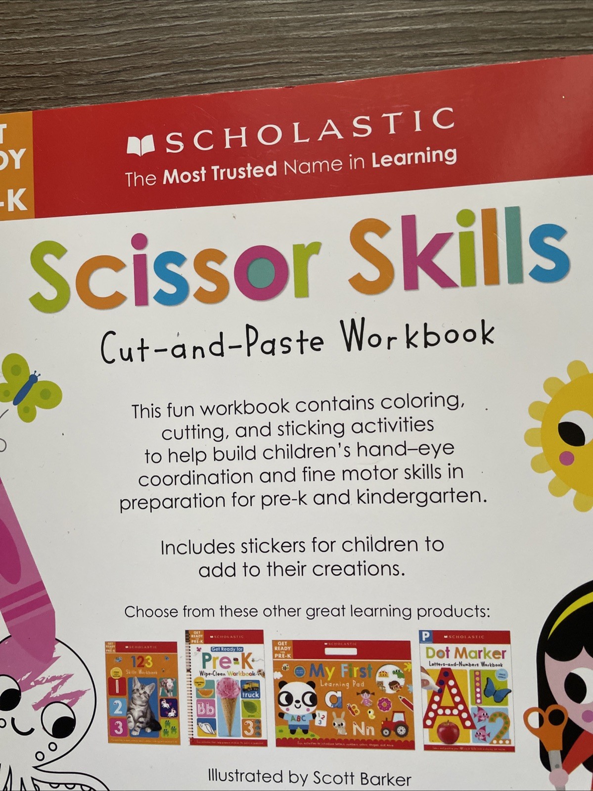 Pre-K Bundle Learning Books Alphabets Colors Scissor