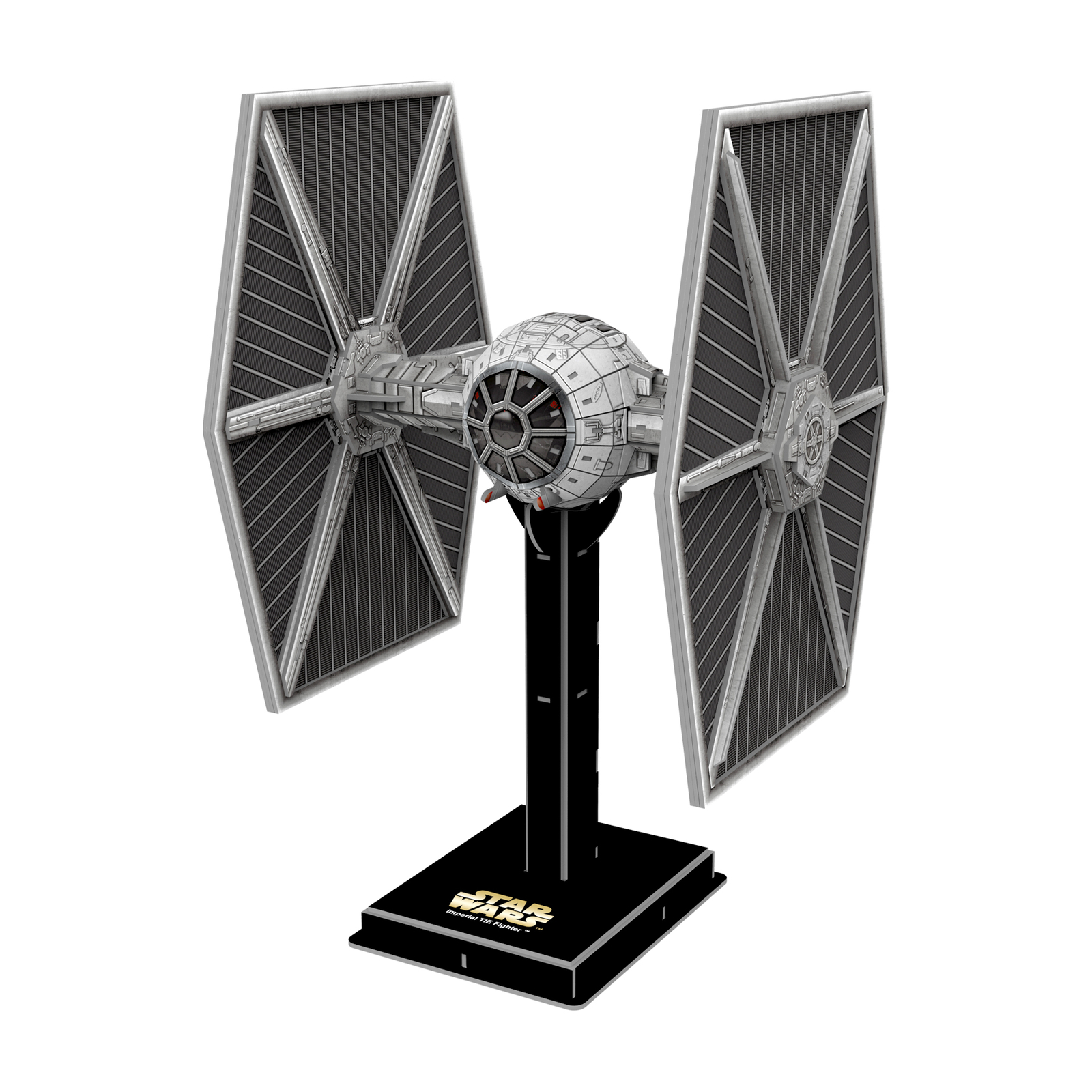 New – 4D Cityscape Star Wars – Imperial TIE Fighter Paper Model Kit: 116 Pcs