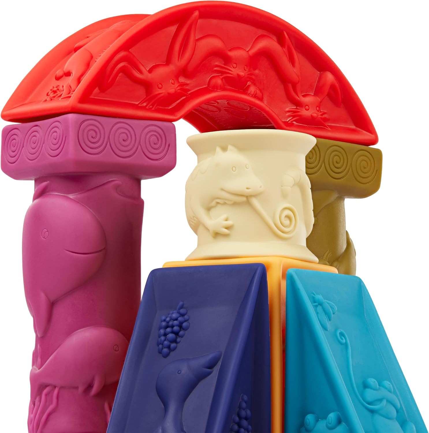 B. toys – Alphabet Learning Blocks for Babies & Toddlers – 26 Soft Squeezable AB