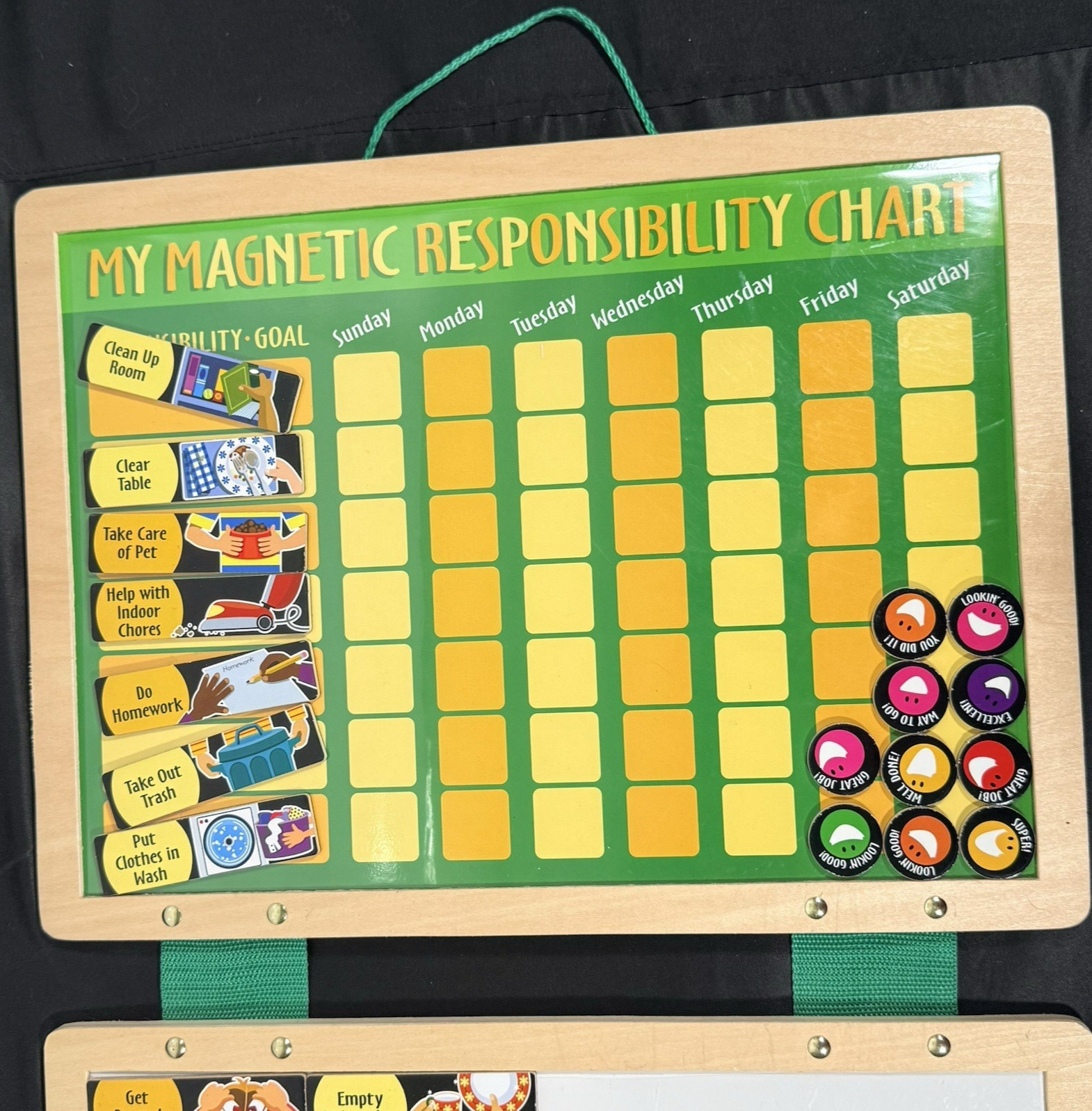 Melissa and Doug Deluxe Magnetic Chore Responsibility Chart With 89 Magnets