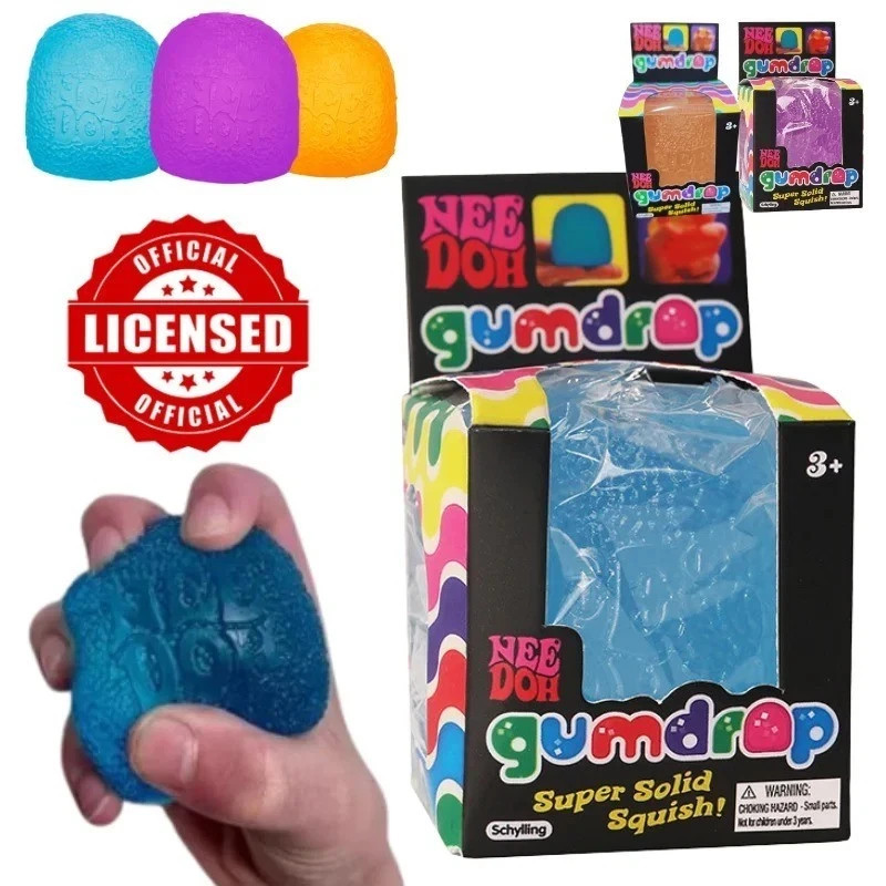 Nee Doh Gumdrop Super Solid Squish Needoh Gum Drop RARE