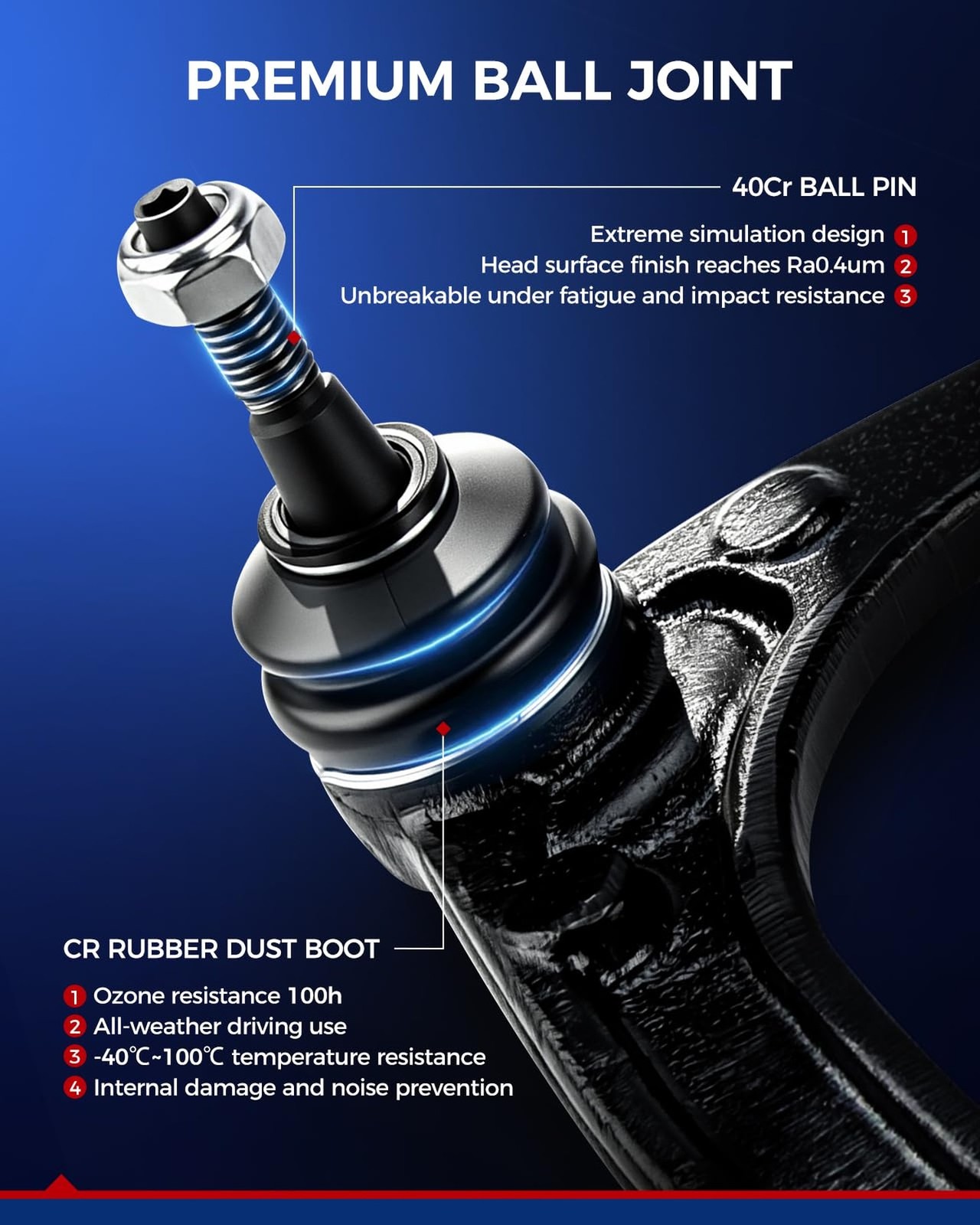 KAX Rear Upper and Lower Control Arms Fit for Jeep Grand Cherokee 1999 2000 2…