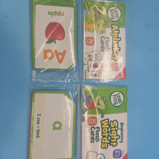 9 Large Lot Toddler Learning Flash Cards ABC 123 Shapes Compare Words Preschool