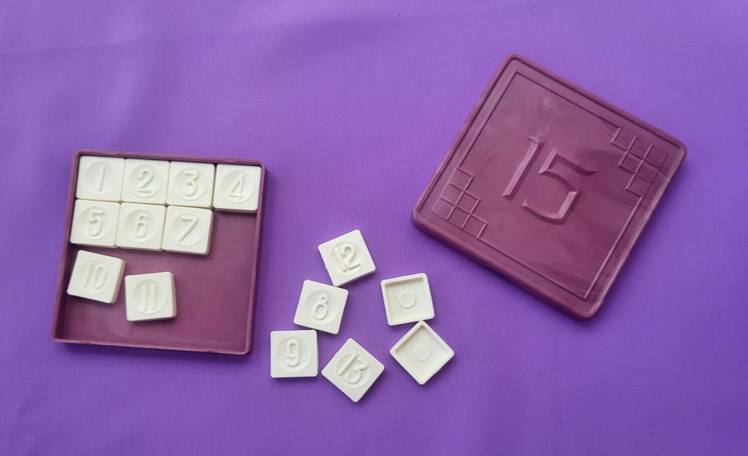Vintage soviet puzzle game “15” USSR “ПЯТНАШКИ” Logic game