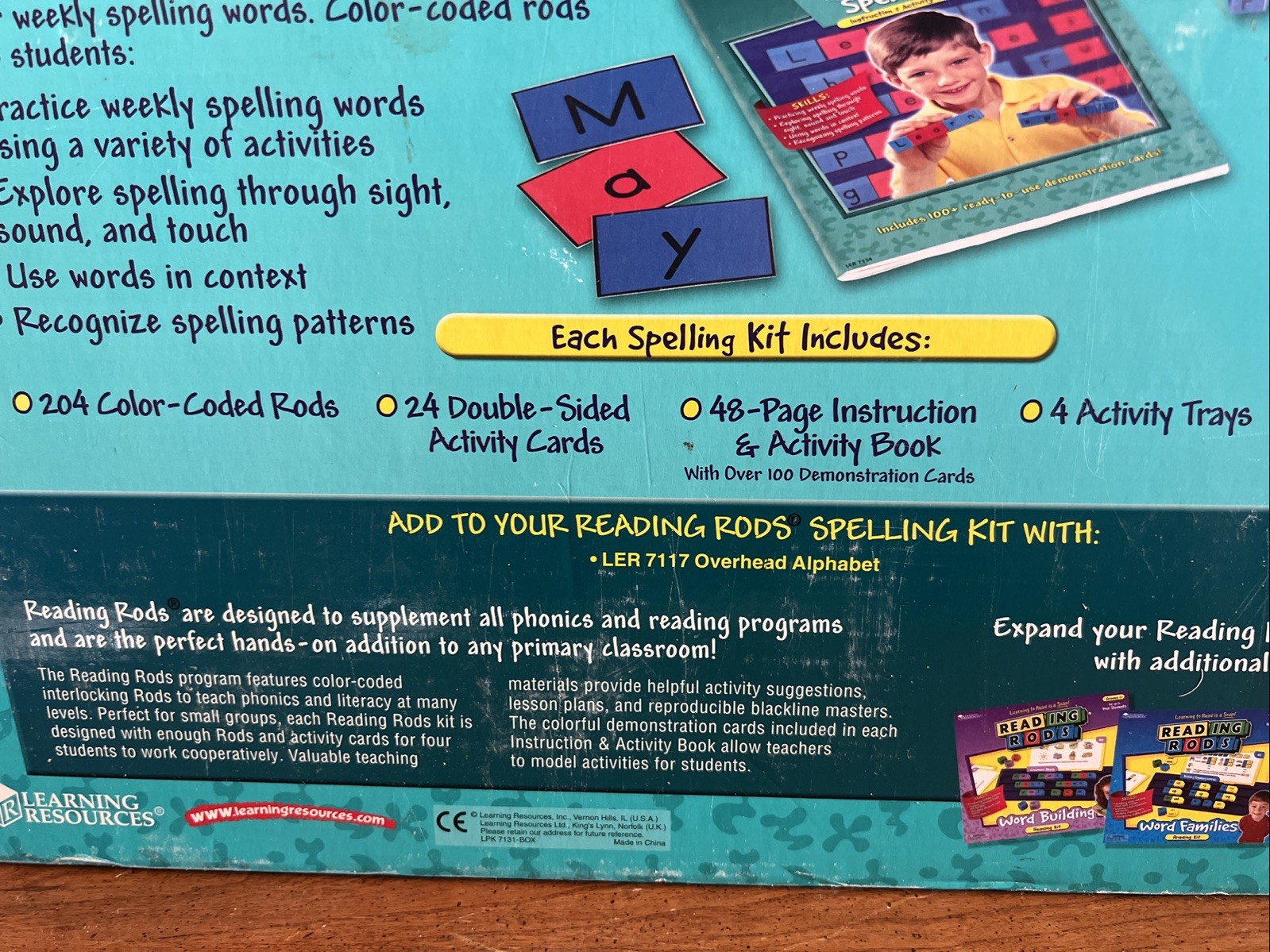 Learning Resources Reading Rods Spelling Set HUGE LOT of 196 Pieces LER 7131