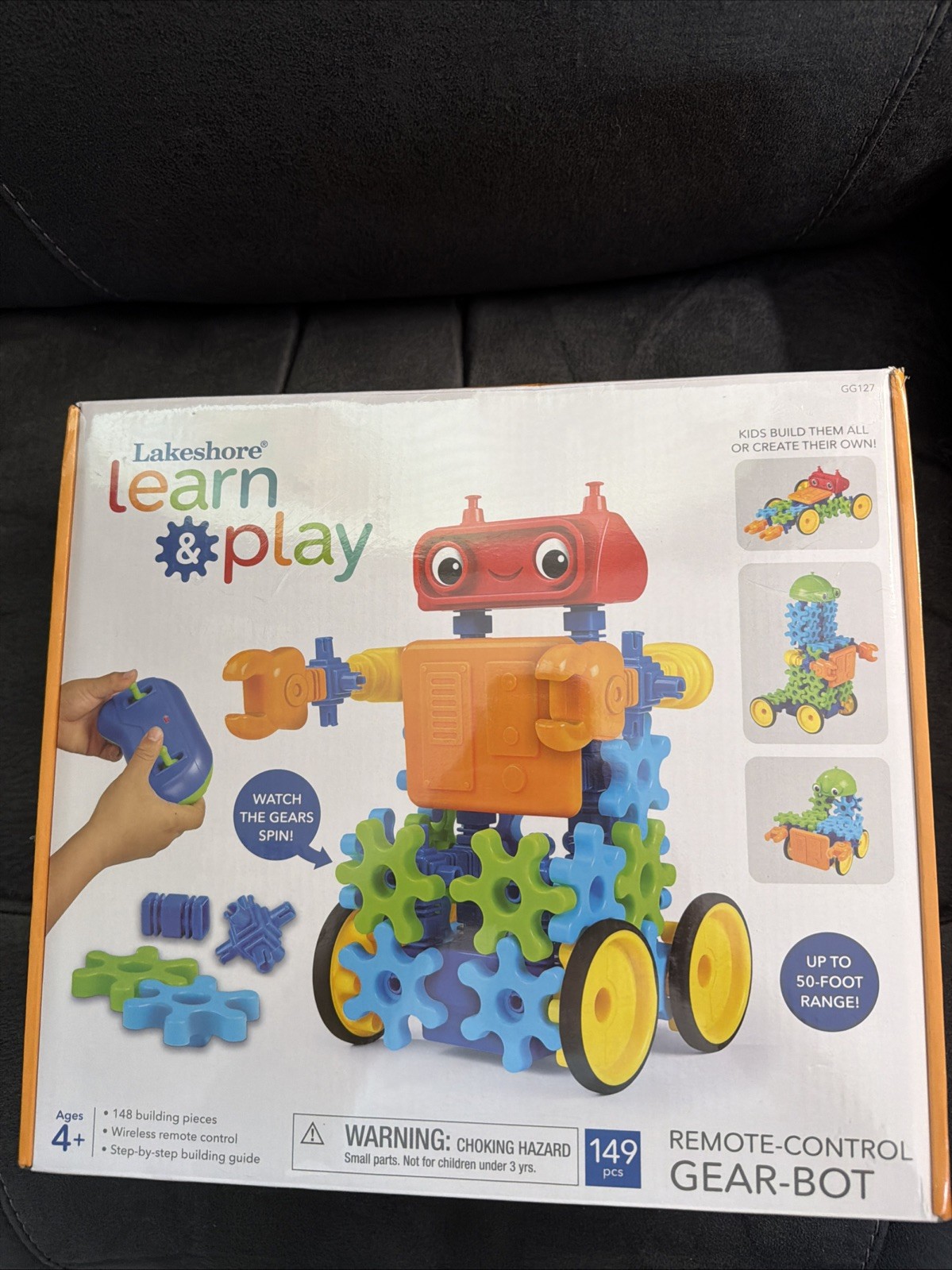 Lakeshore Remote Control Gear-Bot 149 Piece Snap Connectors Building Set SEALED