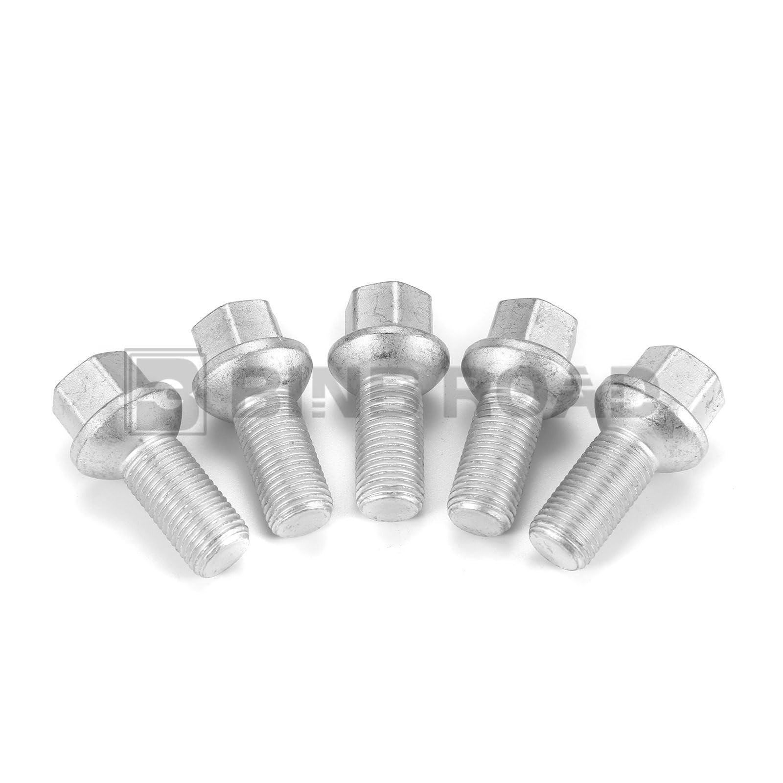 BINB ROAD 5Pcs M14 x 1.5 Wheel Lug Bolts Nuts 0009904907 9904907 5Pcs,Silver