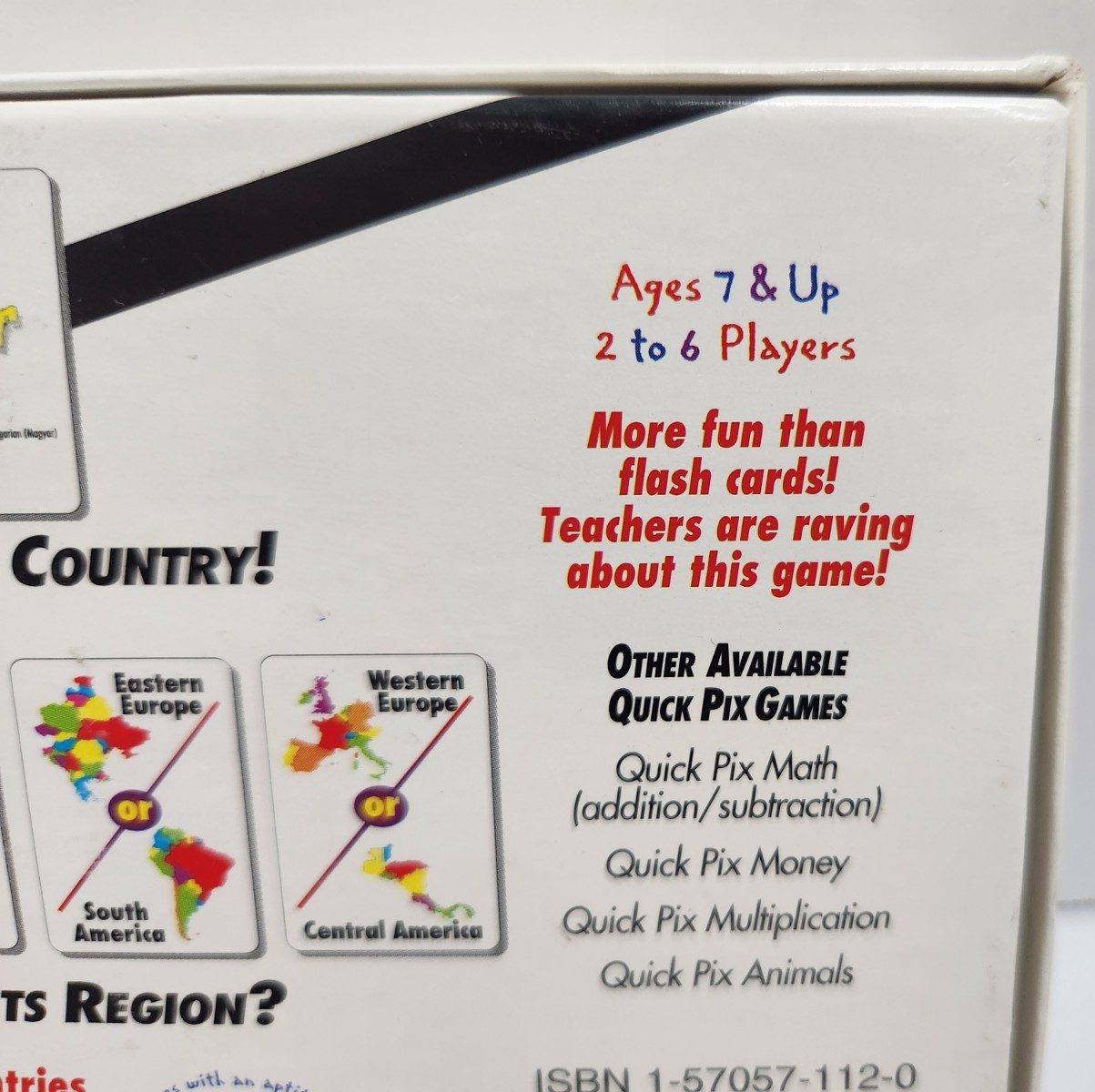 2003 Quick Pix Geography Card Game Homeschool Travel Learning Aristoplay Unused
