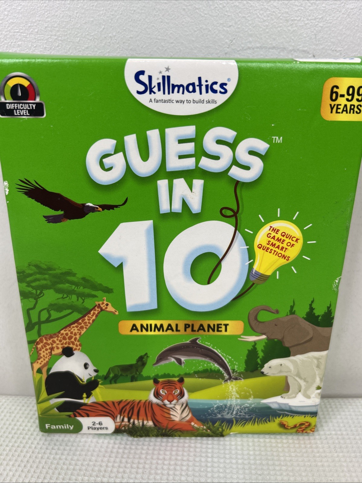 Guess In 10 Animal Plant Skillmatics Card Game Educational 8+ EUC