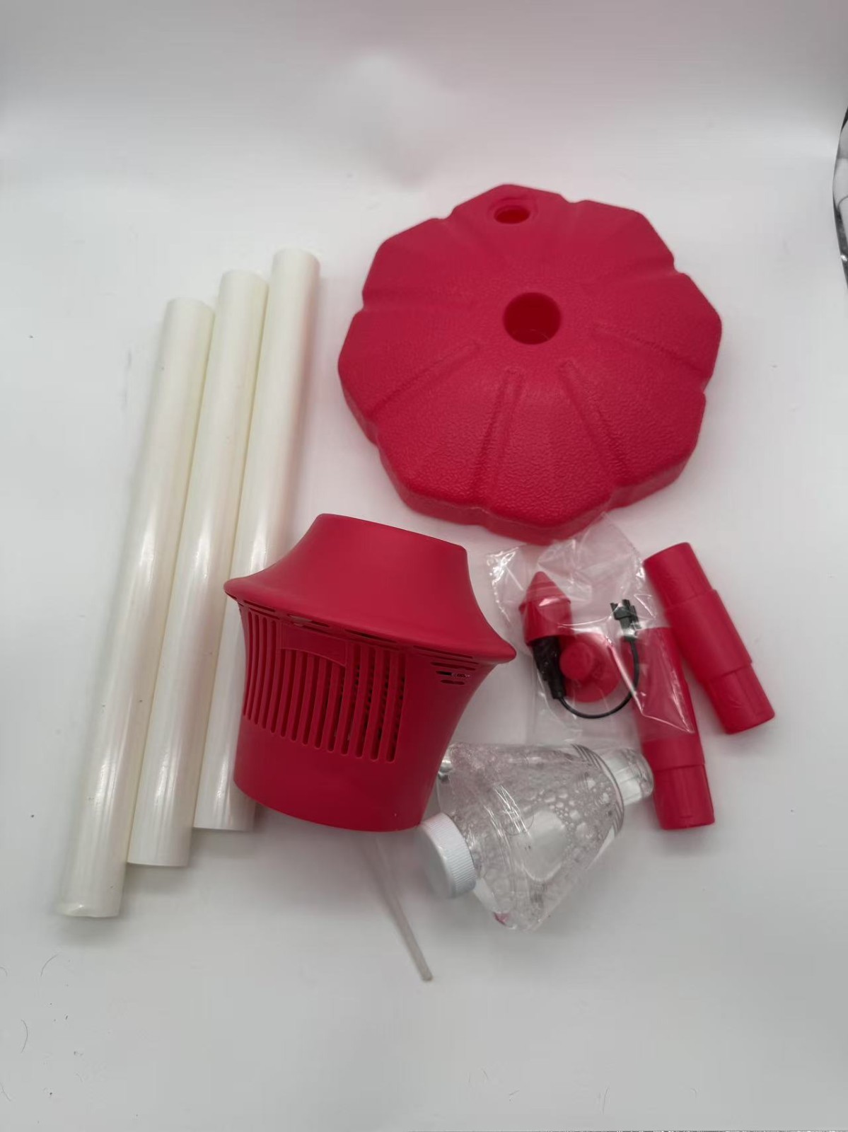 Bubble Torch Garden Lamp Automatic Children Bubble Maker – Red