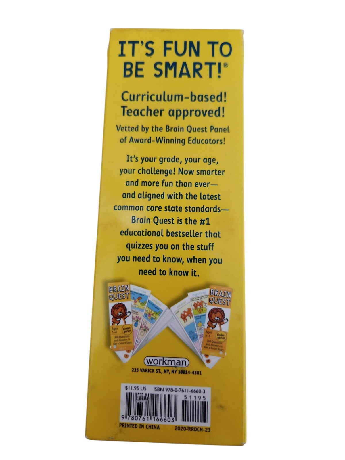 Brain Quest Kindergarten Ages 5-6 300 Questions & Answers Educational Sealed