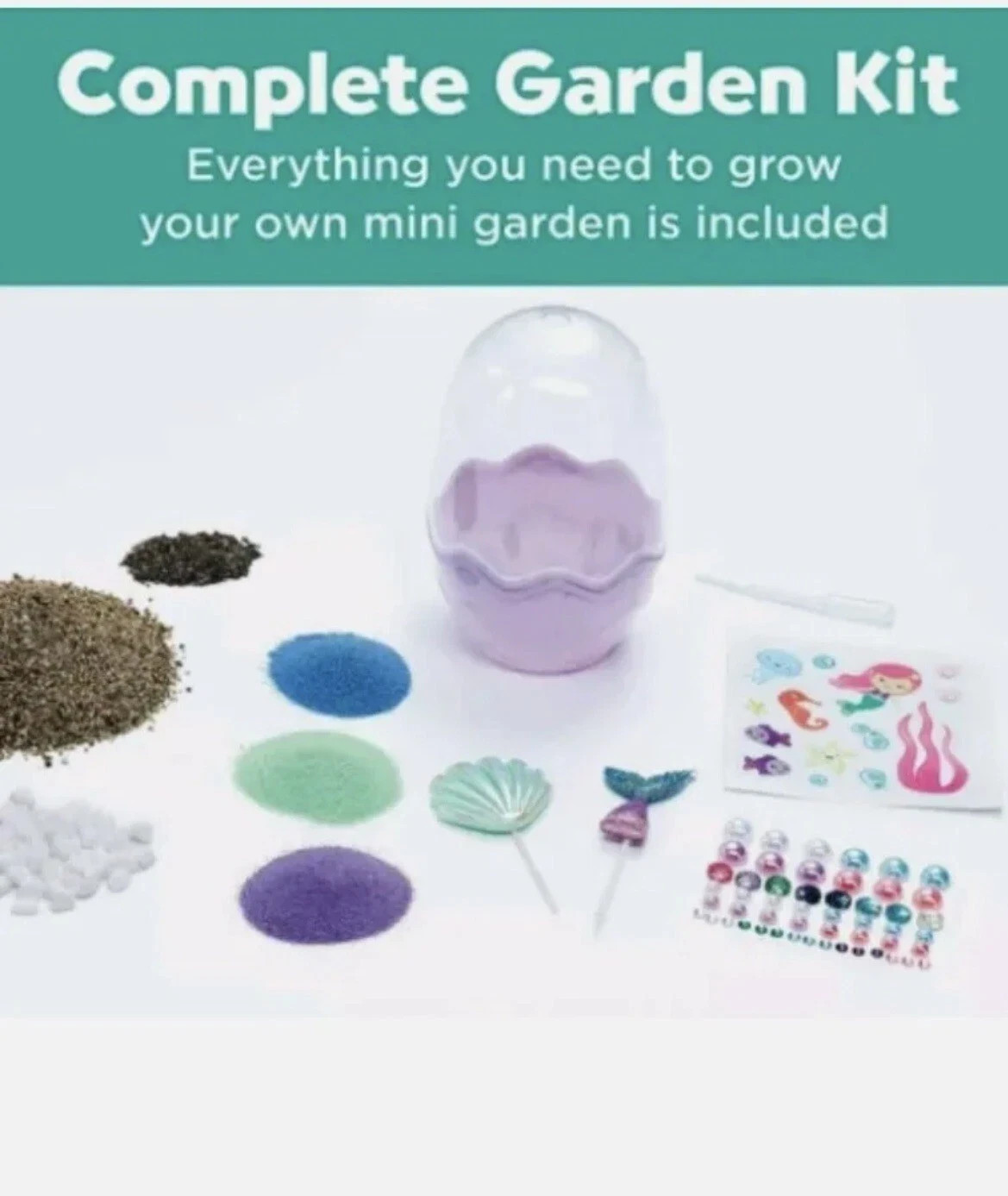Creativity for Kids Mini Garden Mermaid Craft Kit Ages 4+ Fun DIY Activity Toy