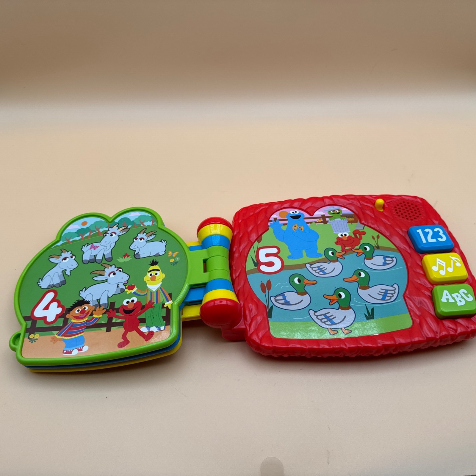 Sesame Street Elmo Goes to the Farm Interactive Musical Toy Book Letters/Numbers