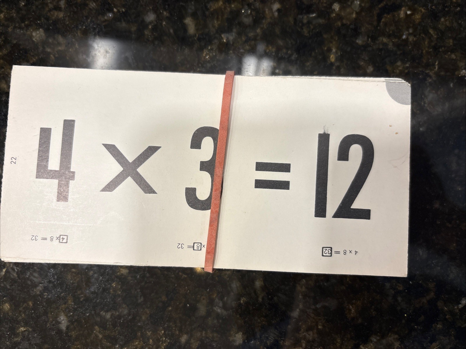 1960s Vintage Milton Bradley Flash Cards Subtraction Plus Multiplication Cards