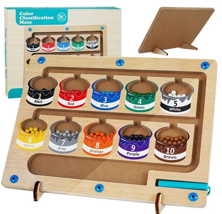 Color Classification Maze Educational Toy for Toddlers Ages 36 Months and Up