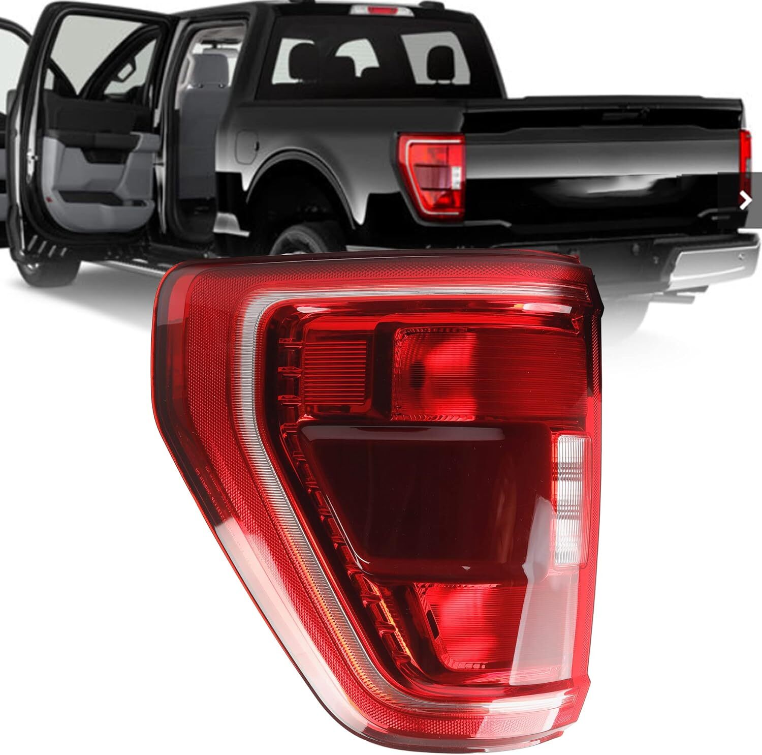 21-23 Ford F150 XLT Left Driver Side Blindspot Tail Light Assembly ML3Z13404C