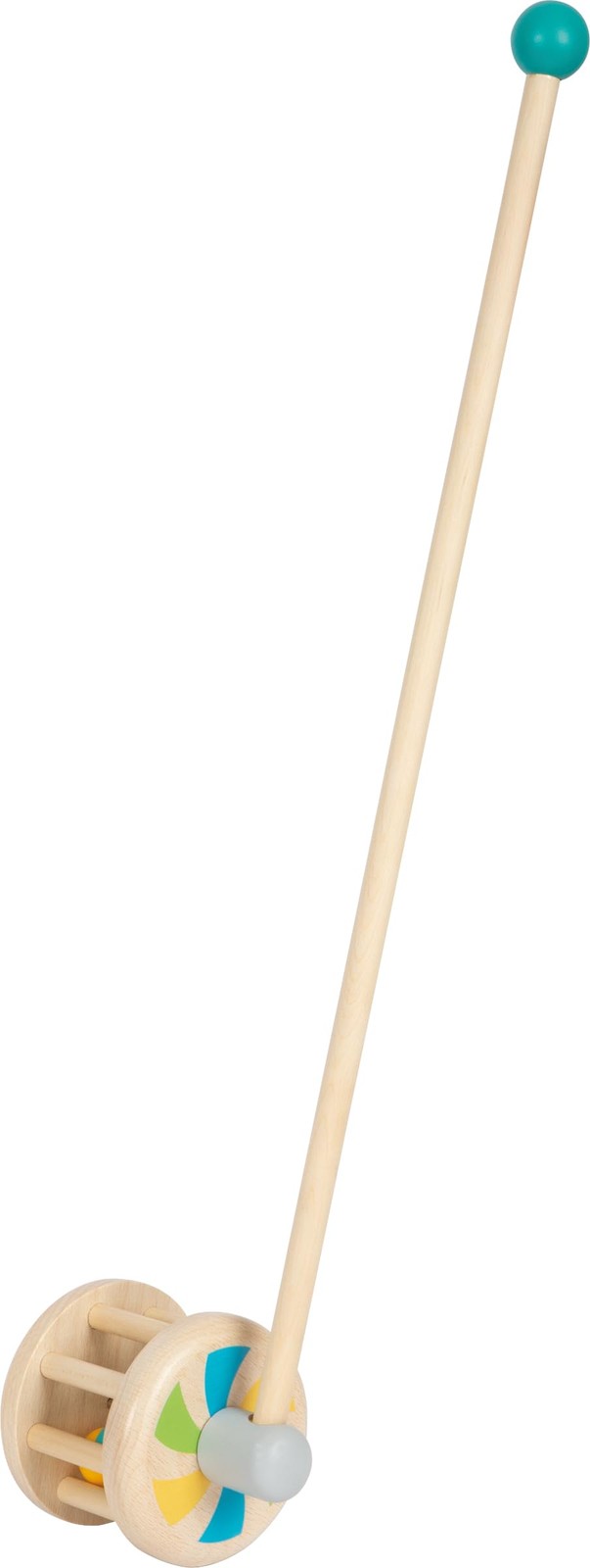 small foot Push-Along Rattle, Made of Wood, Walking aid for Young Children, Ages