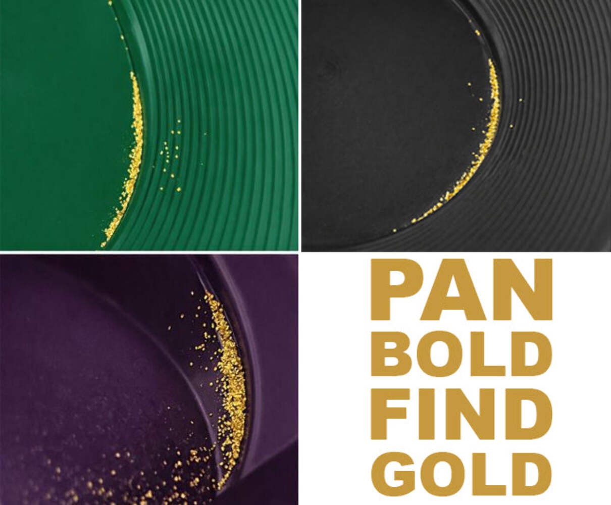Gold panning starter kit for kids or adults; gold snifter bottle | spiral gold p