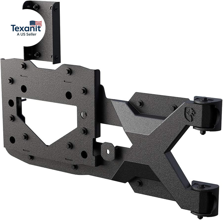 TG-TR8J84078 Oversize Tire Carrier Kit Compatible with 2007-2018 Jeep Wrangler J