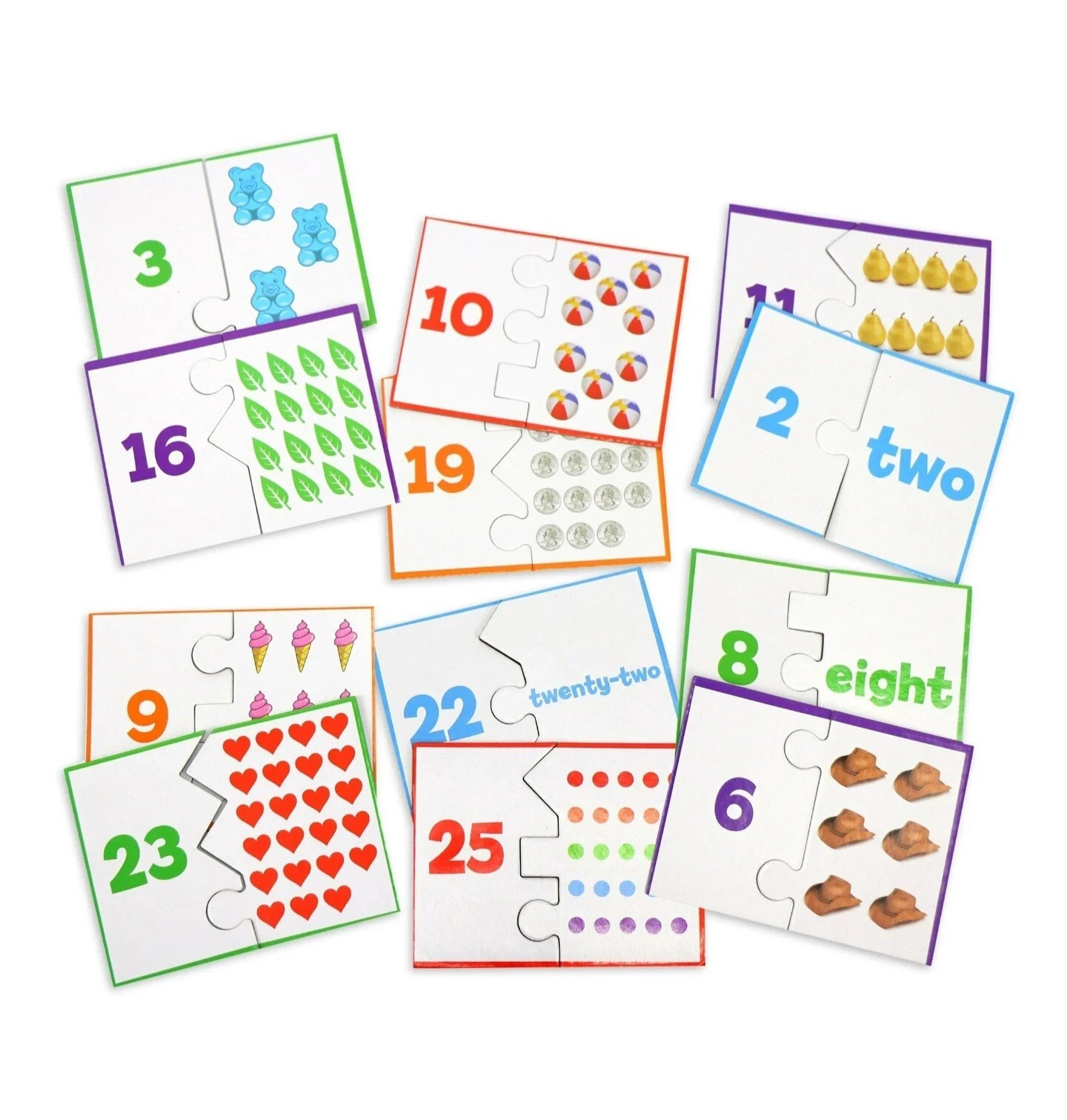 Tara Toy School Starter Numbers Puzzle Flash Cards Count & Learning Kids Fun