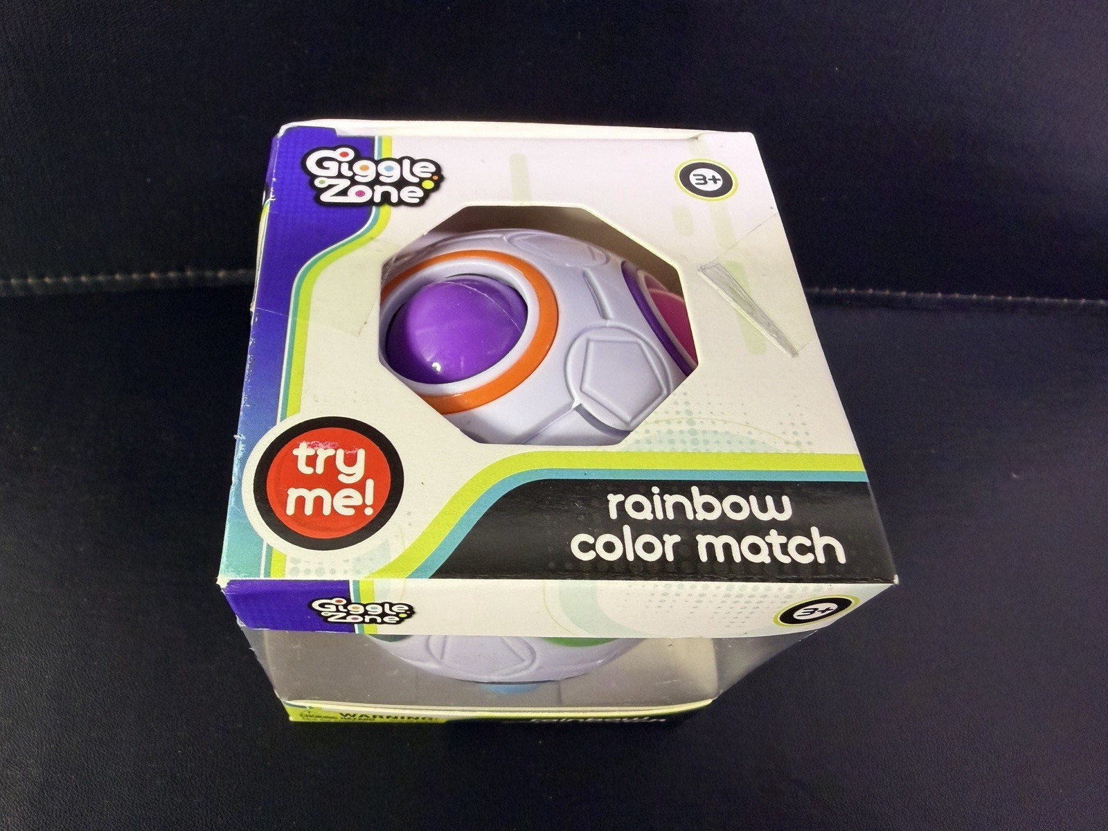 Giggle Zone Rainbow Color Match Puzzle Ball – Boxed Fidget Learning Toy