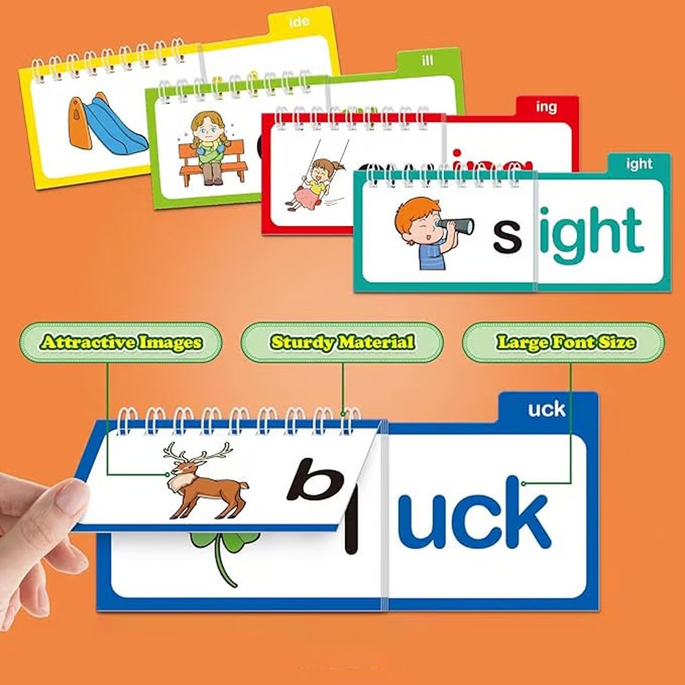 Reading Flip Book 30 Read and Rhyme Flip Book Flash Cards ABC Vocabulary CardsOY