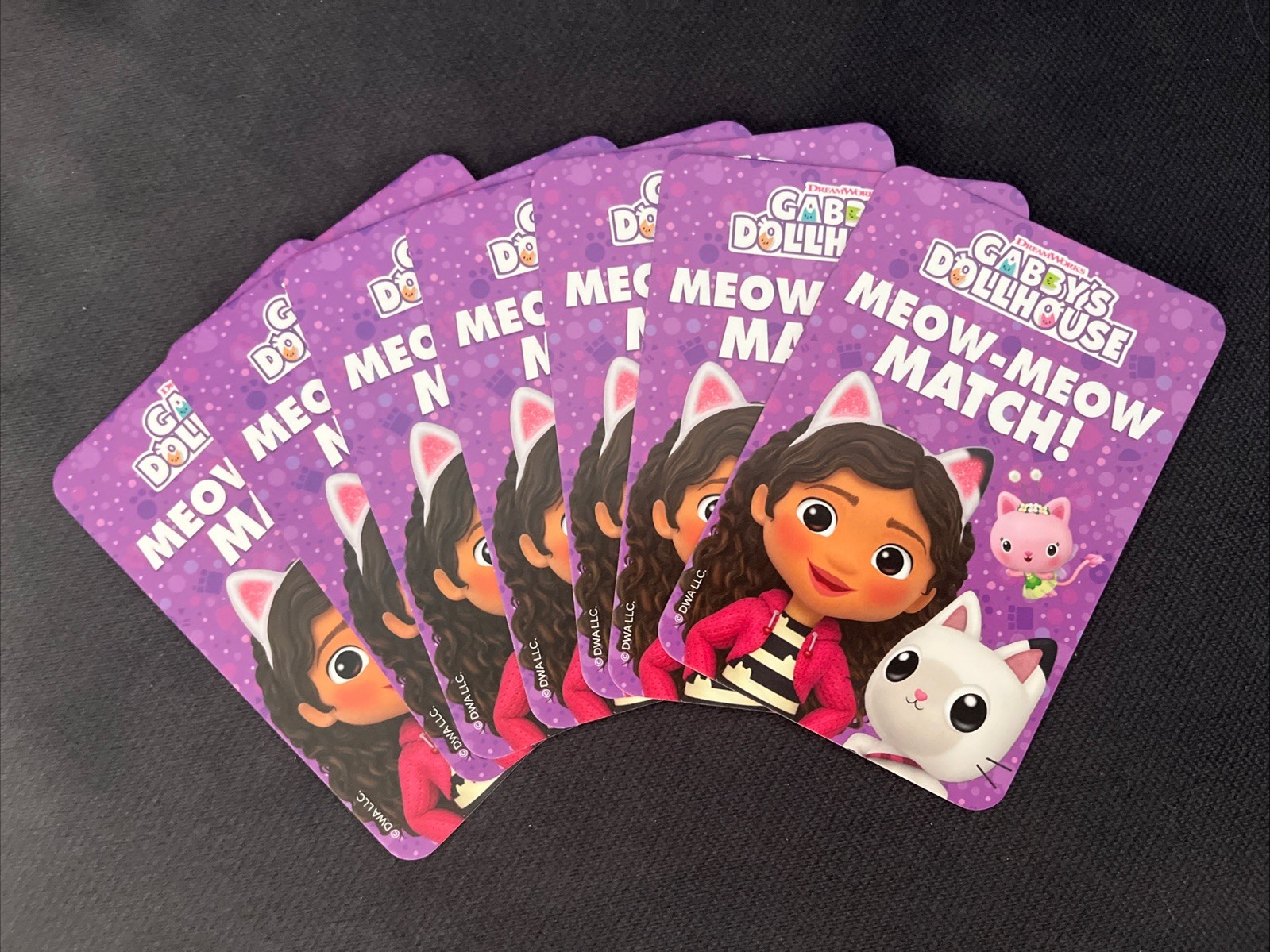 Gabby’s Dollhouse Meow-Meow Match Memory Game Pack 36 Learning Cards New In Box