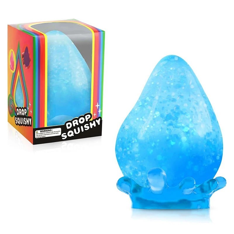Needoh Dream Drop – Sensory Squeeze Toy w/ Dreamy Smooth Squeeze – 3″ Tall Blue