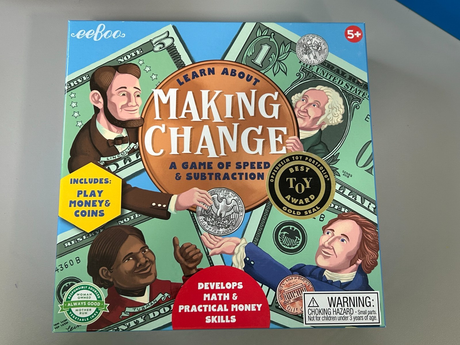 Making Change – Game Of Money & Speed Subtraction by eeBoo Used Complete Game