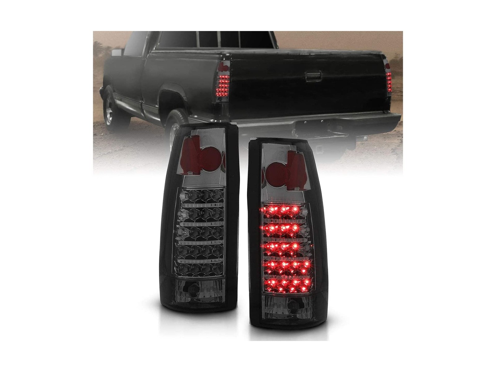AmeriLite for 1988-1999 Chevy GMC Full Size C/K Pickup Truck Tahoe Suburban S…
