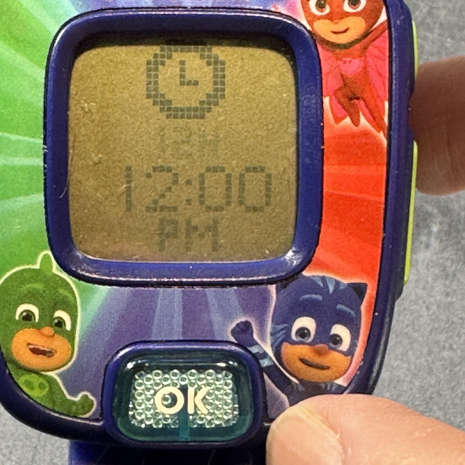 VTech PJ Masks Catboy Preschool Learning Watch Flip Up Face Cover Digital Works