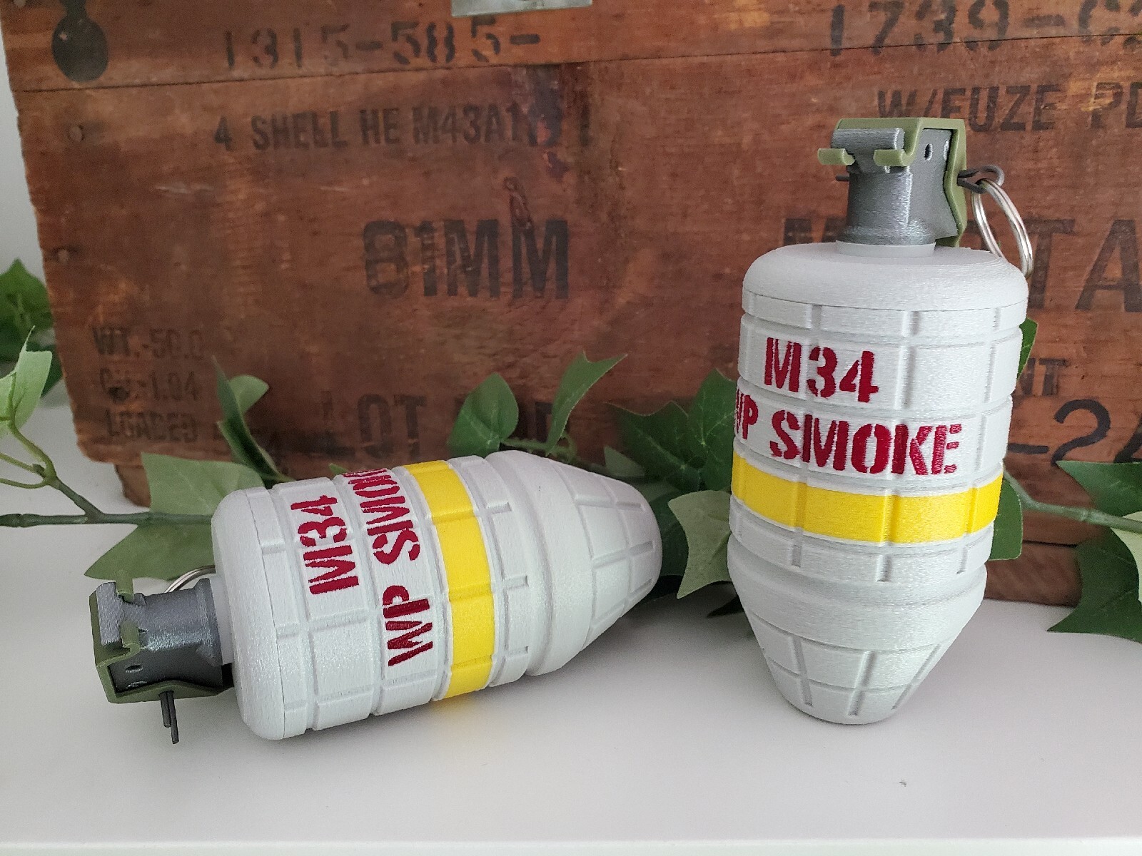DUMMY M34 White Phosphorus WP Smoke Grenade – Fake Prop Costume Cosplay Replica