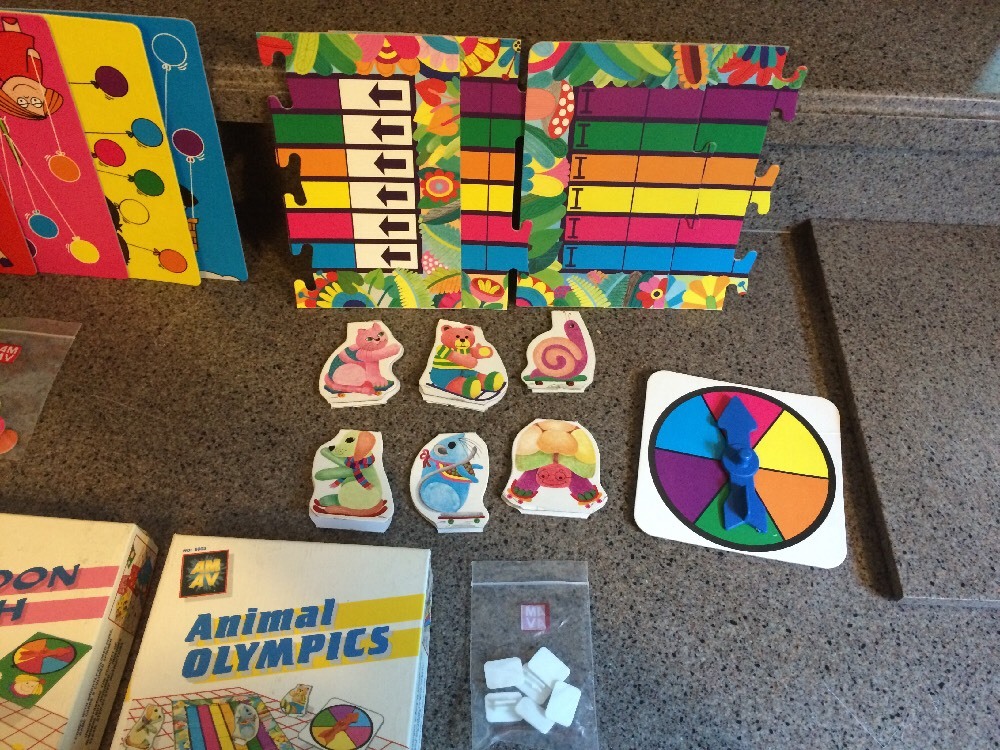 Balloon Match & Animal Olympics AMAV Vintage 1988 Made In Israel