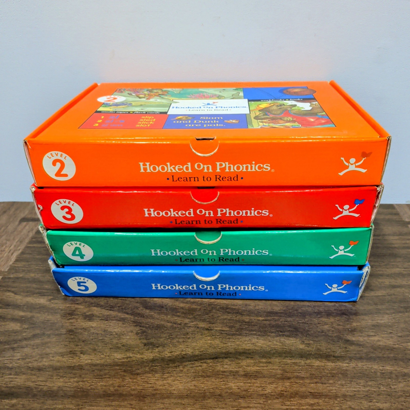 Hooked on Phonics Kits Levels 2-5 Learn to Read Sets Books Cassettes Cards NEW