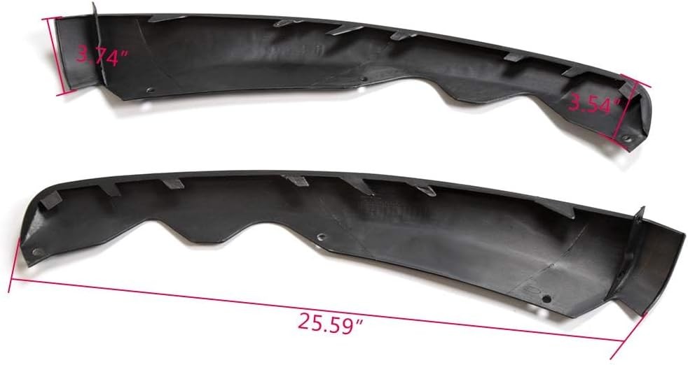 PIT66 Air Dam Deflector, Compatible with 13-16 Ford Fusion 4 Door Front Bumper