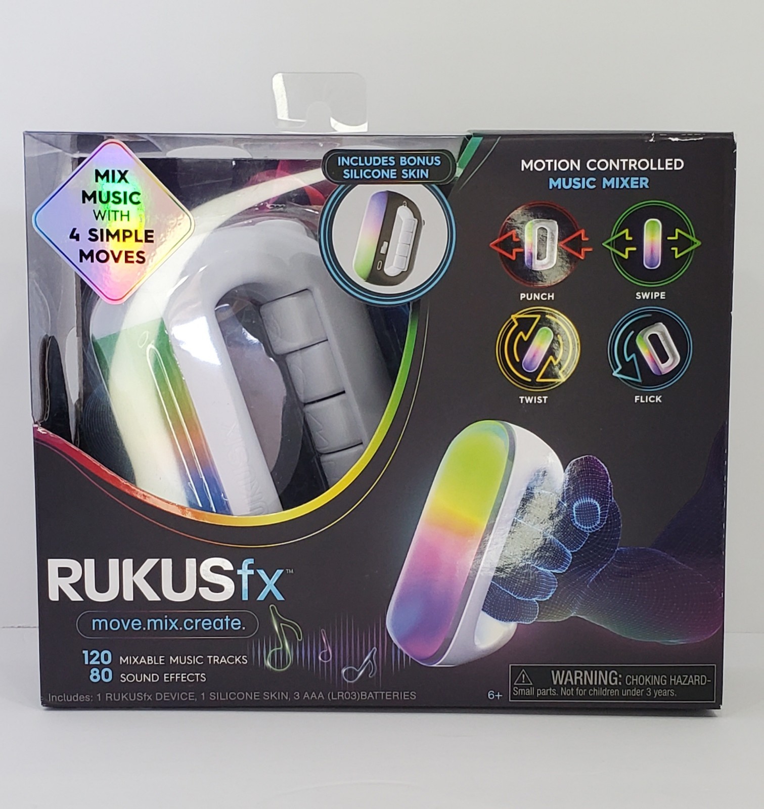 RUKUSfx Motion-Controlled Music Mixer New Sealed Lights & Sound Effects Toy