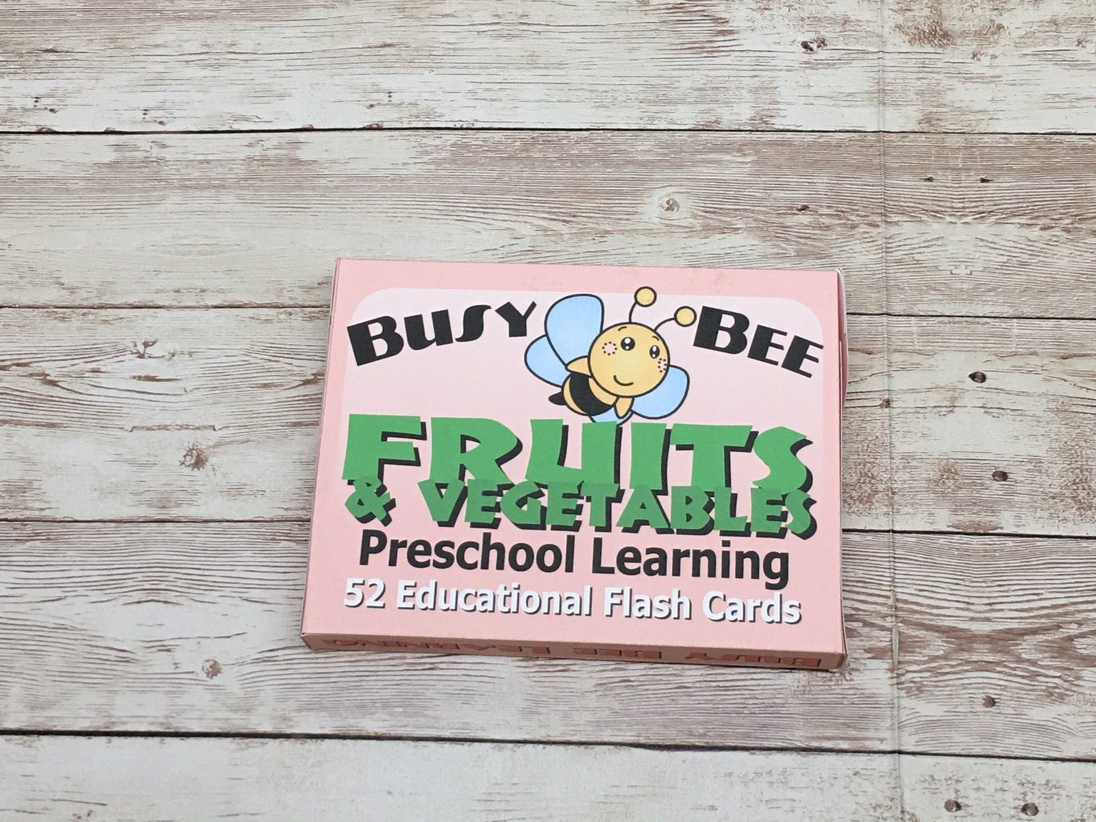 Fruits and Vegetables- Busy Bee Preschool Learning – 52 Educational Flash Cards